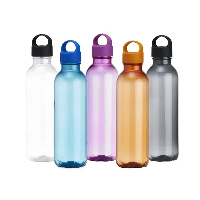Garrafa Plástica PET 650ml - opções de cores