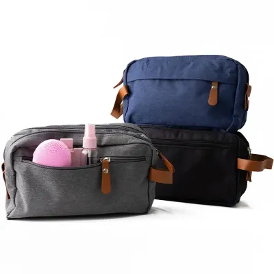 Necesseire Poliester e couro