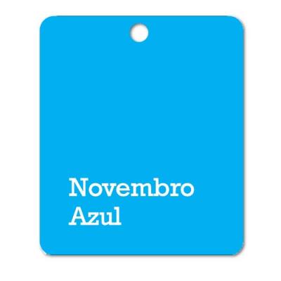 Aromatizador personalizado novembro azul 2 cores