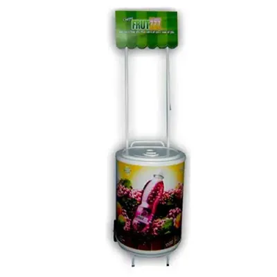 Cooler grande com carrinho e testeira