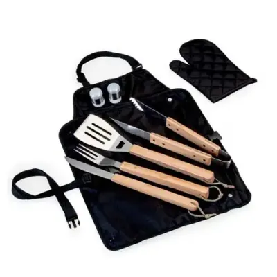 Kit Churrasco com Avental 6 peças