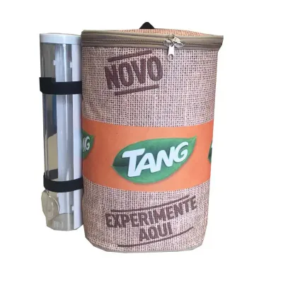 Mochila térmica para degustação com reservatório