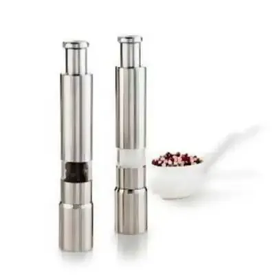 Moedor Pimenta Sal Inox- Cozinha Churrasqueira Condimento Personalizado