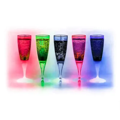 Taça de Champanhe Personalizadas com Led