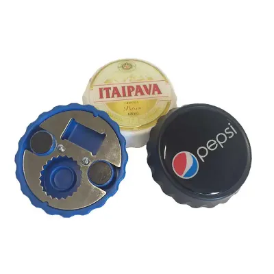 Imã para Geladeira em forma de tampa com abridor