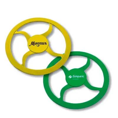 Frisbee personalizado - verde e amarelo