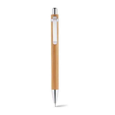 Conjunto de caneta e lapiseira em bambu