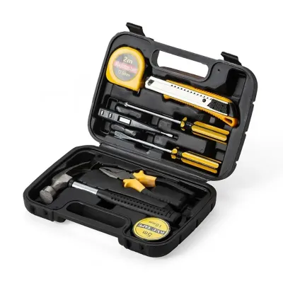 Kit ferramentas com 8 peças em estojo plástico