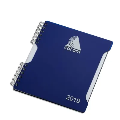 Agenda semanal com capa em acrílico