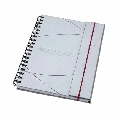 Caderno na cor prata