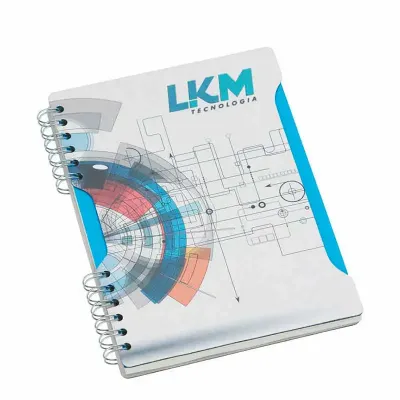 Caderno personalizado capa e contra capa cartão