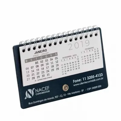 Calendário de mesa personalizado