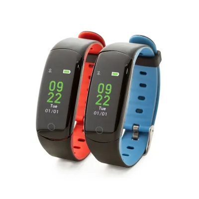 Relógios de Pulso Inteligentes: vermelho e azul