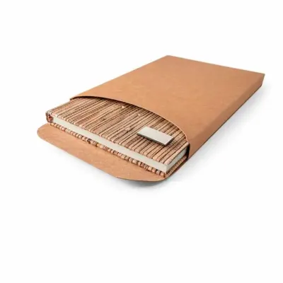 Caderno A5, fornecido em caixa presente em papel Kraft