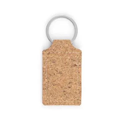 Chaveiro em cortiça no formato retangular