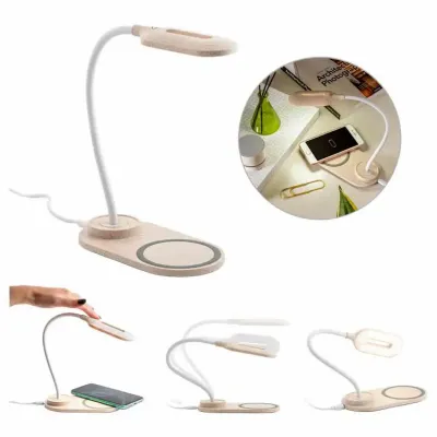 Luminária de mesa com carregador Wireless - modelos