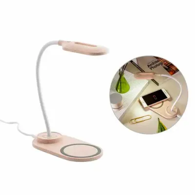Luminária de mesa com carregador Wireless