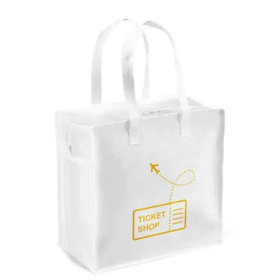 Sacola em non-woven laminado branca