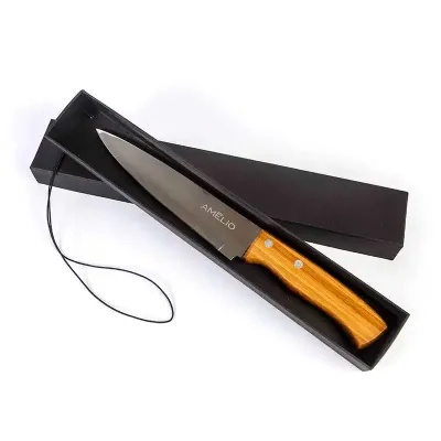 Faca personalizada com cabo de bambu