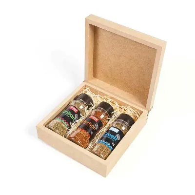 Kit com temperos do mundo