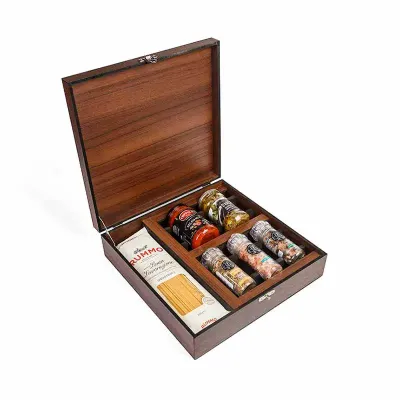 Kit Gourmet com Massa, Molho, Aperitivo e Temperos