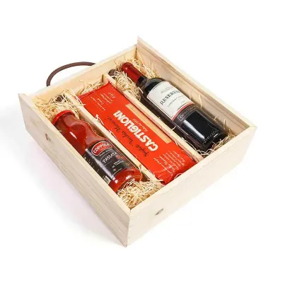 Kit Gourmet com massa especial italiana, molho vermelho e vinho tinto 