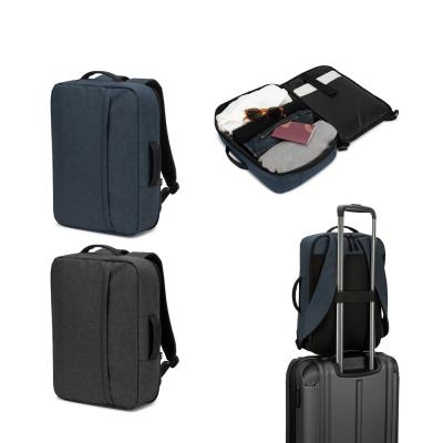 Mochila para notebook em poliéster reciclado 300D de alta densidade Possui um compartimento princ...