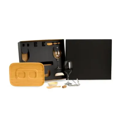 Composto por petisqueira em Bambu com duas cumbucas em Fibra de Bambu 02 espátulas de 14 cm em Ba...