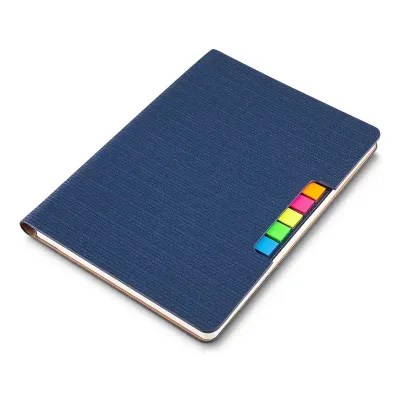 Caderno de anotações azul