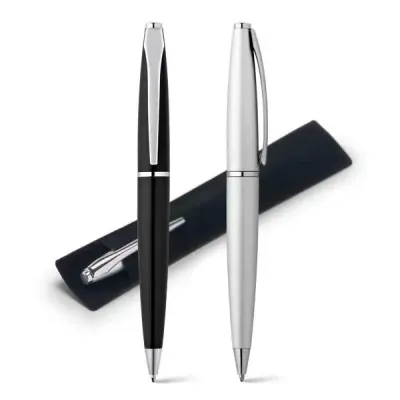 Caneta metal personalizada com embalagem de veludo