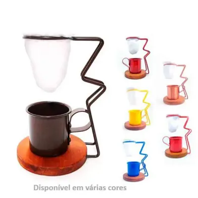 Kit café com mini coador