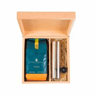 Kit café com moedor personalizado