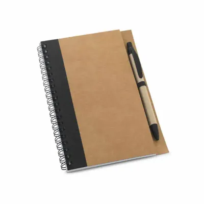 Kit ecológico com caderno e caneta
