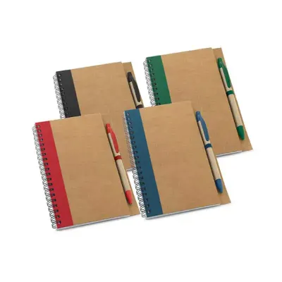 Kit ecológico com caderno e caneta