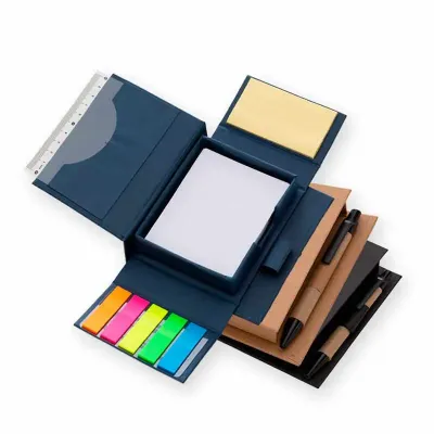 Bloco de Anotações com Caneta e Autoadesivo