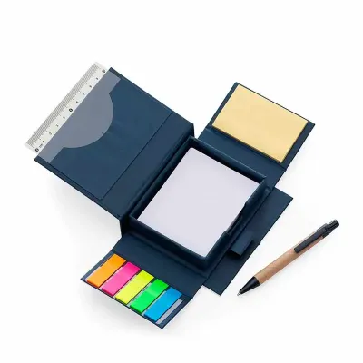 Bloco de Anotações com Caneta e Autoadesivo