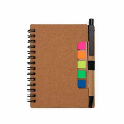 Bloco De Anotações Ecológico Com Autoadesivos E Caneta