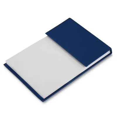 Bloco de anotações com capa dura azul