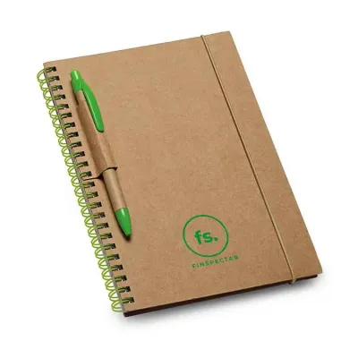 Caderno B6 espiral com 60 folhas pautadas personalizado
