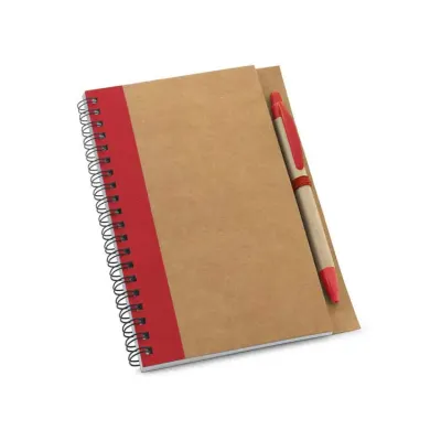 Caderno B5 espiral ASIMOV vermelho