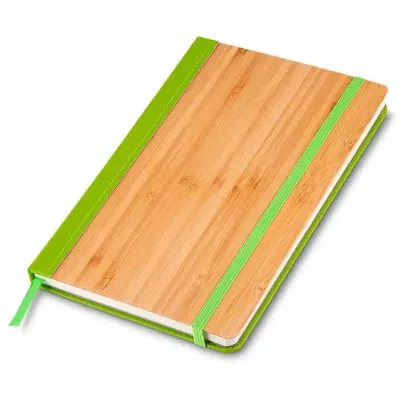 Caderneta em bambu pautada