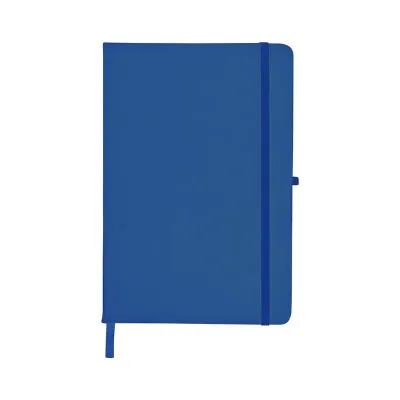 Caderneta Emborrachada com Porta Caneta - Azul