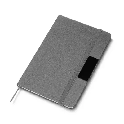Caderneta com capa dura em RPET 14986cinza
