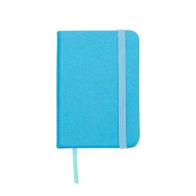 Mini Caderneta azul claro em sintético