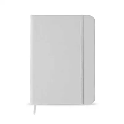 Caderneta branca com pauta