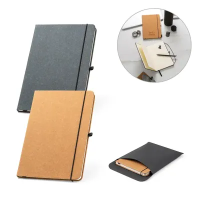 Caderno A5 em material reciclado - cores