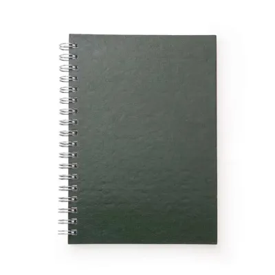 Caderno de Material Sintético verde
