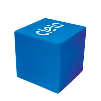 Cubo anti-stress azul personalizado 