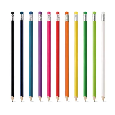 Lápis apontado com borracha