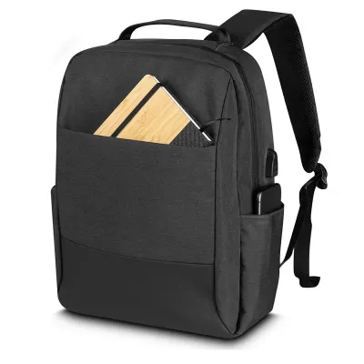 Mochila produzida em tecido de poliéster e PU, alça de ombro acolchoada